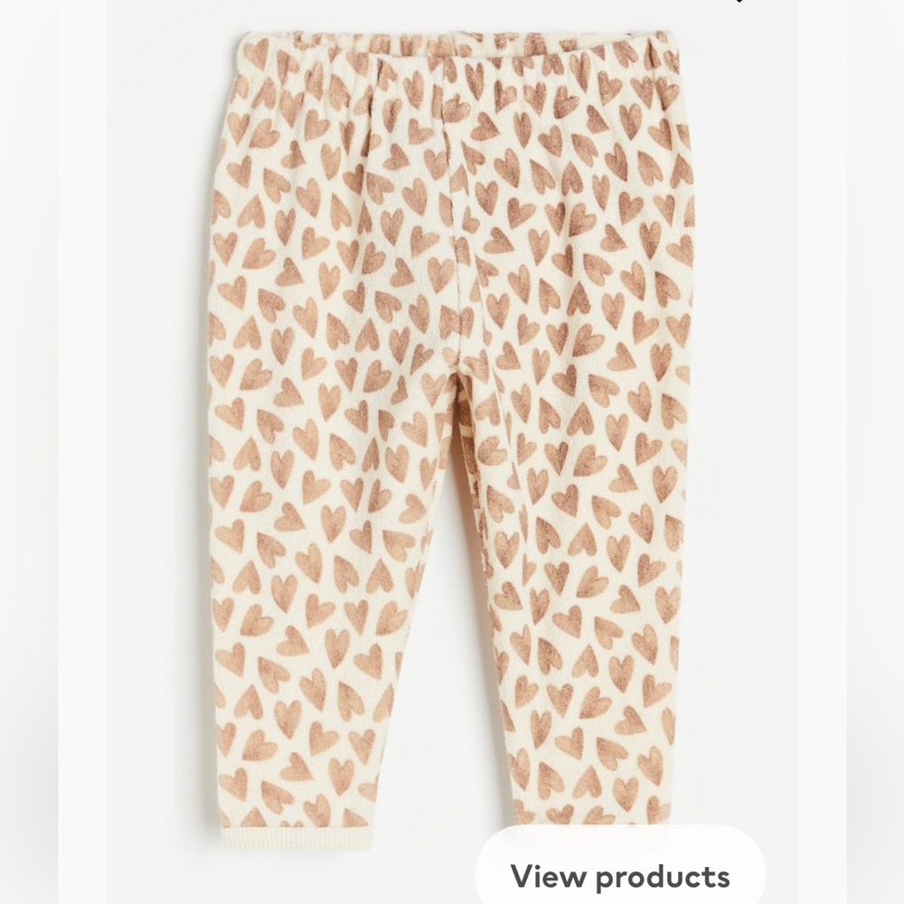 H&M Heart Terry Joggers